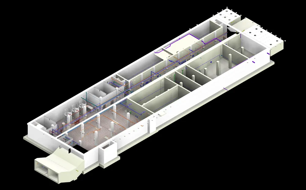 Drainage system 3D view