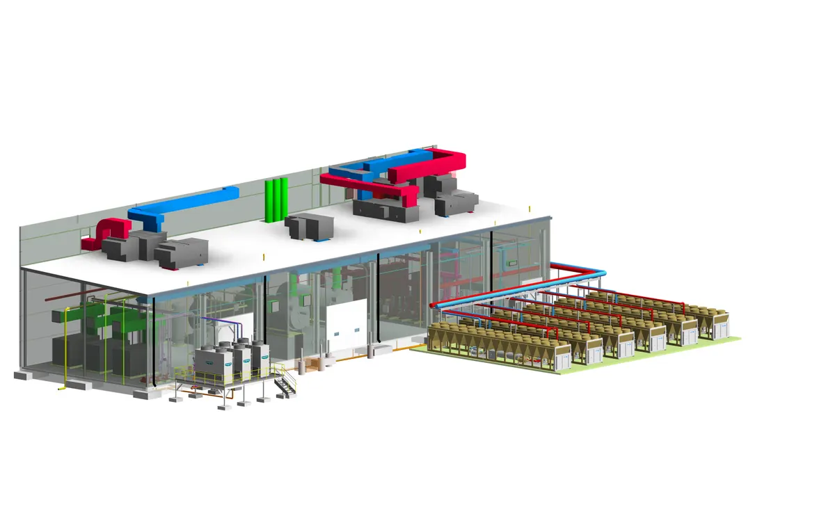 Industrial HVAC layout
