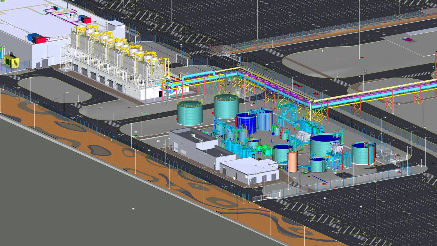 Industrial process plant