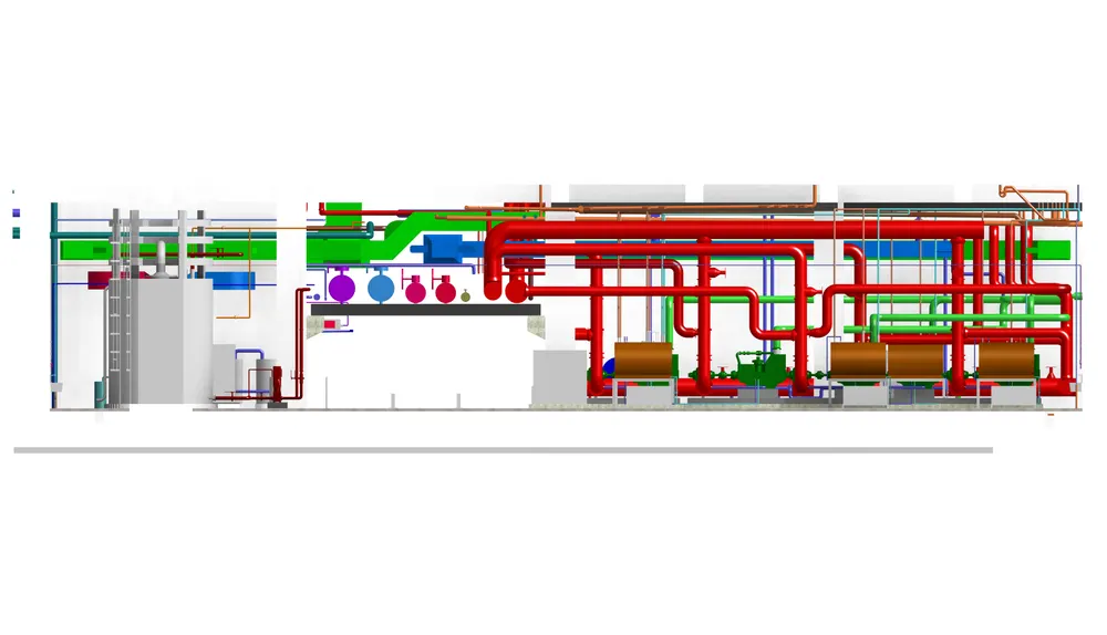 Section view from converted BIM model
