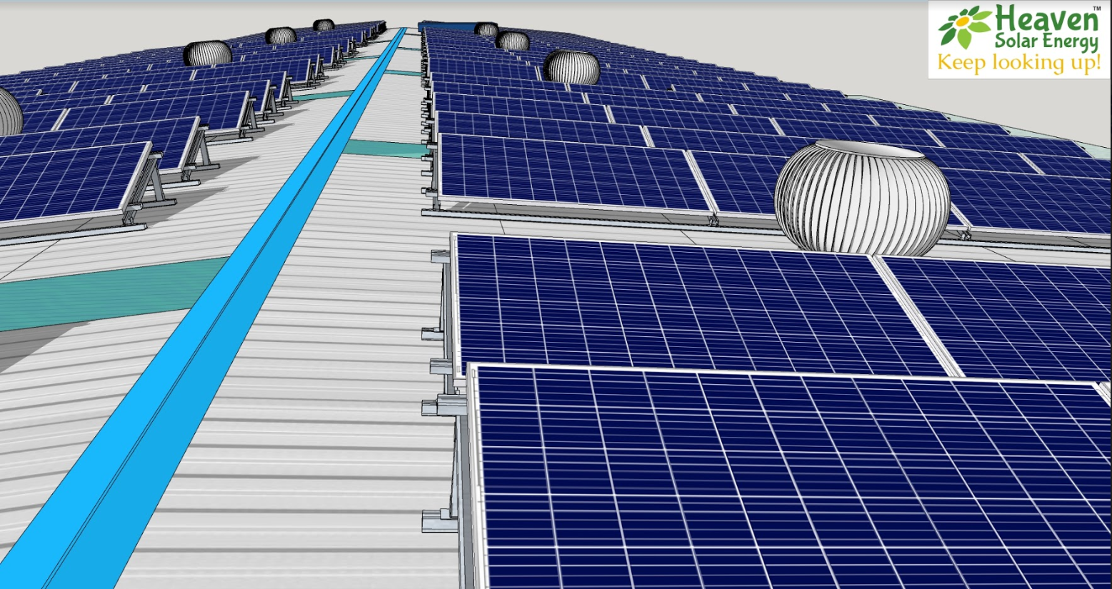 Solar power plant design & engineering work (126 KW) | Heaven Solar