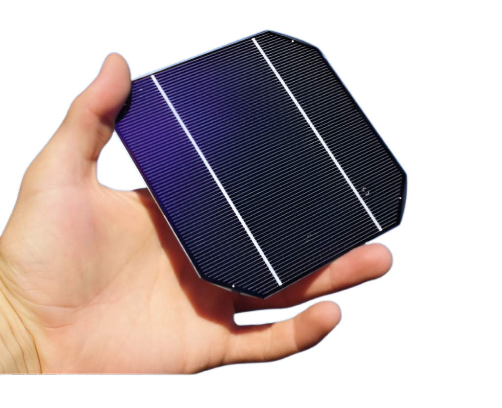 Full-Cut Solar Cell