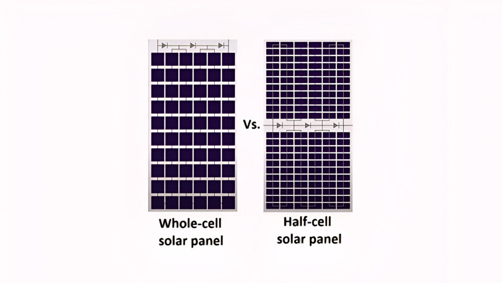 Half-Cut and Full-Cut Solar Cell Panels