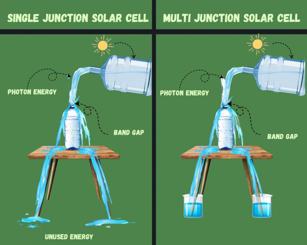 Single Junction Solar Cell and Multi Junction Solar Cell