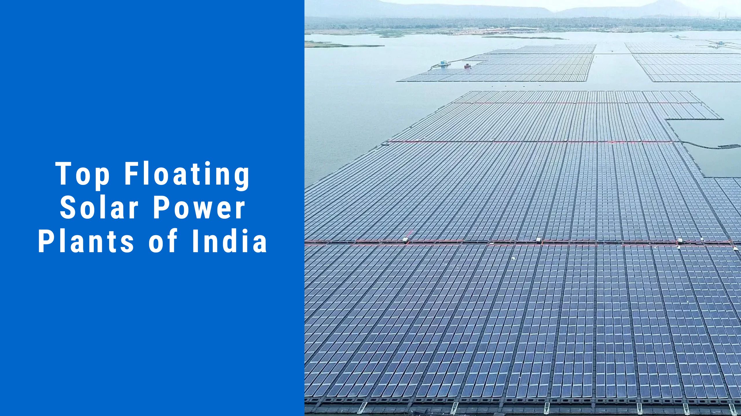 Top Floating Solar Power Plants of India